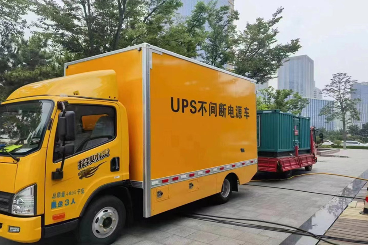武陟发电机租赁施工现场